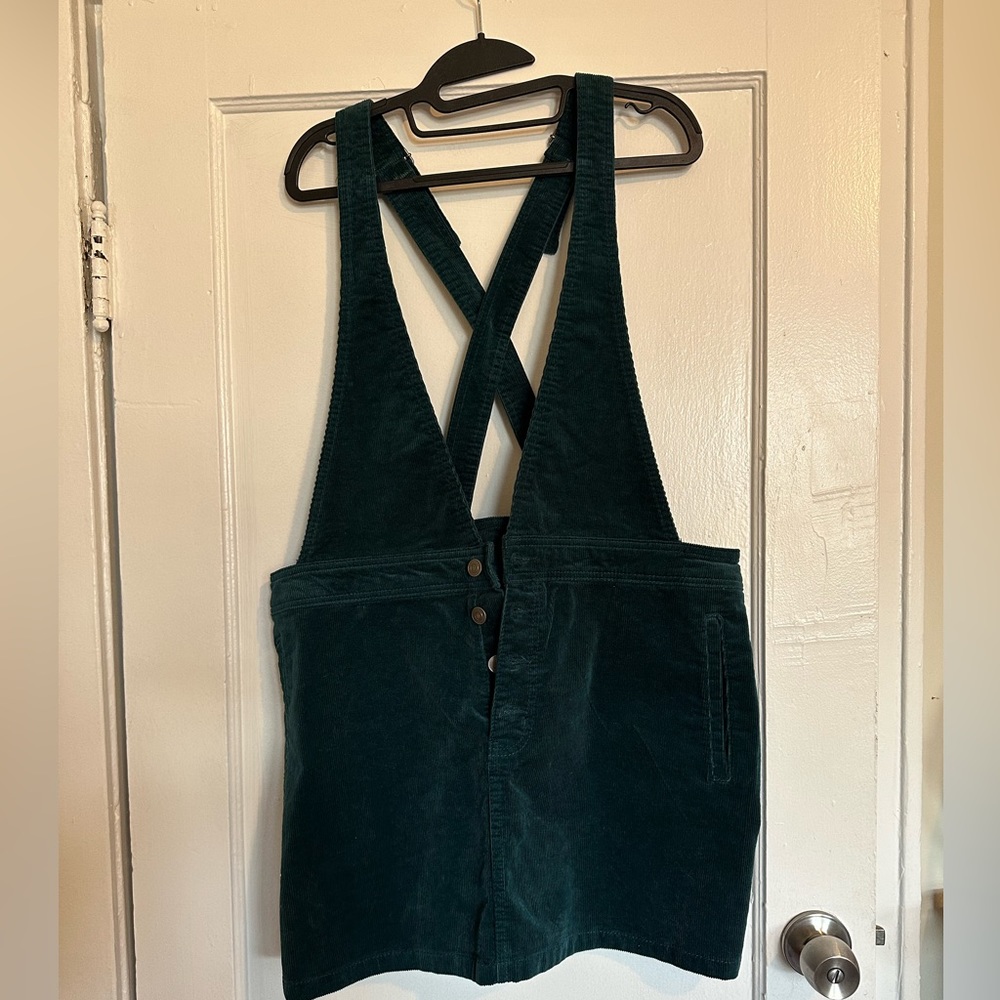 Teal courderoy jumper dress